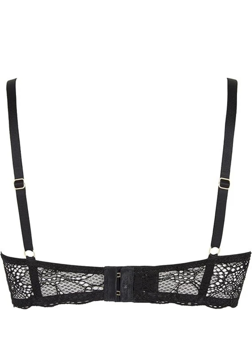 DKNY Black Lace Balconette Bra with Adjustable Straps - Picture 2 of 2